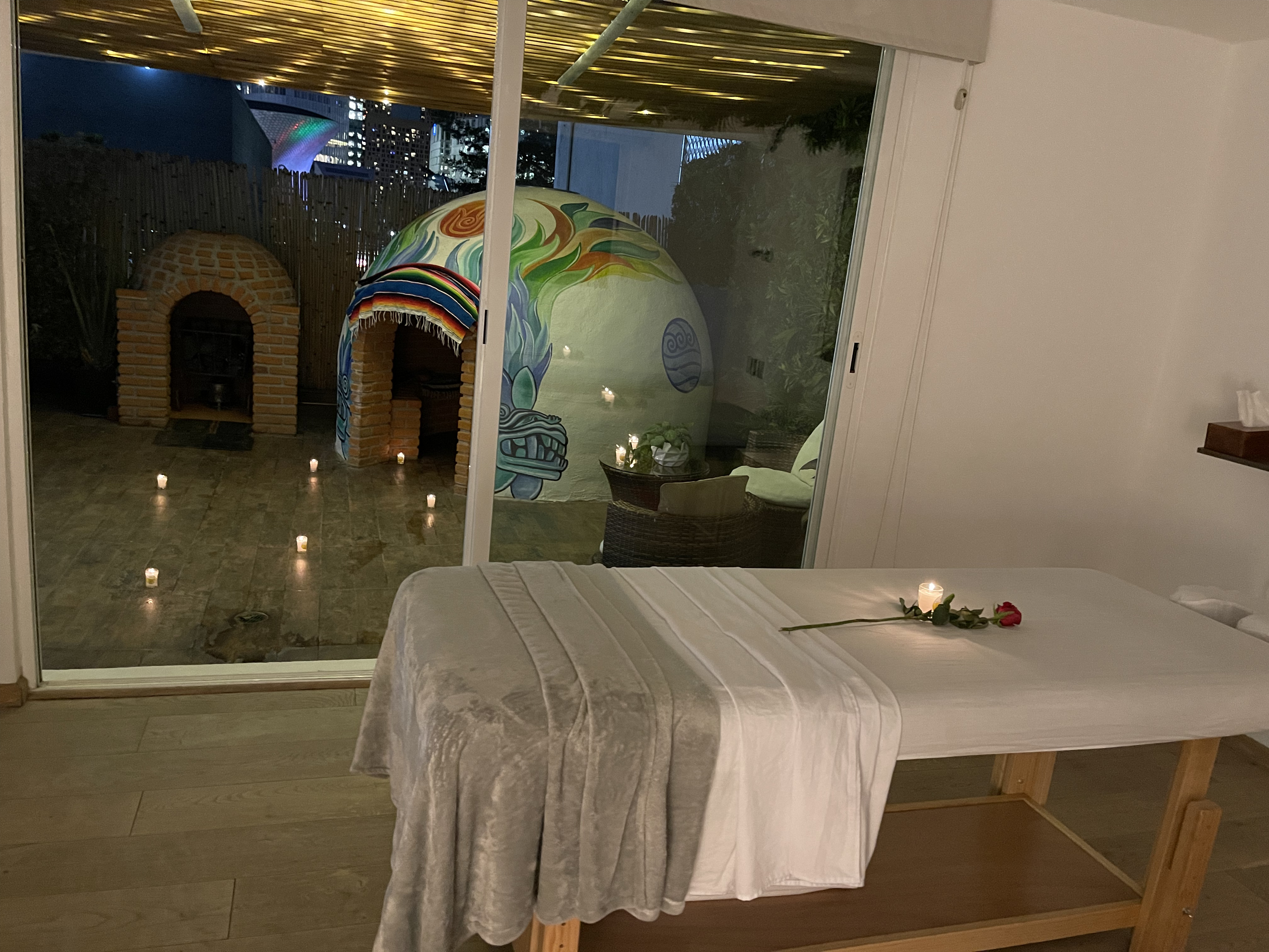 Sala con vista al temazcal